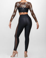 Load image into Gallery viewer, Sexy Leopard Top &amp; Black Leggings
